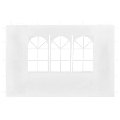 vidaXL Boční stěny k party stanu 2 ks s oknem bílé
