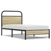 vidaXL R&aacute;m postele bez matrace 75x190 cm dub sonoma kompozitn&iacute; dřevo