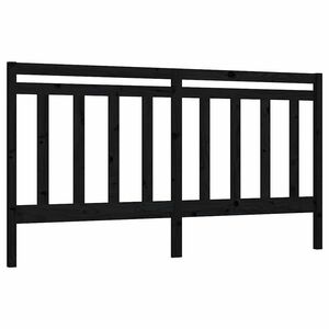 vidaXL Čelo postele čern&eacute; 206 x 4 x 100 cm masivn&iacute; borovice