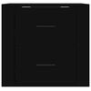 vidaXL Nástěnný noční stolek černý 50x36x47 cm
