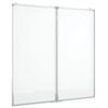 vidaXL Magnetick&aacute; tabule rozkl&aacute;dac&iacute; 100 x 100 x 1,7 cm hlin&iacute;k