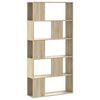 vidaXL Knihovna 5patrov&aacute; dub sonoma 80,5x23,5x162,5cm kompozitn&iacute; dřevo