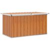 vidaXL Venkovn&iacute; &uacute;ložn&aacute; krabice dřevo 129 x 67 x 65 cm Pozinkovan&aacute; ocel