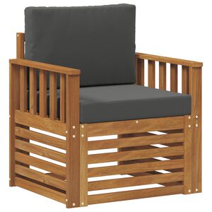 vidaXL Venkovn&iacute; pohovkov&aacute; souprava Masivn&iacute; ak&aacute;ciov&eacute; dřevo a polyester