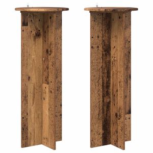 vidaXL Stojan na rostliny 2 ks Star&eacute; dřevo &Oslash;40 x 100 cm