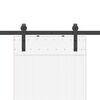vidaXL Sada příslušenství pro posuvné dveře 213,5 cm ocelová černá