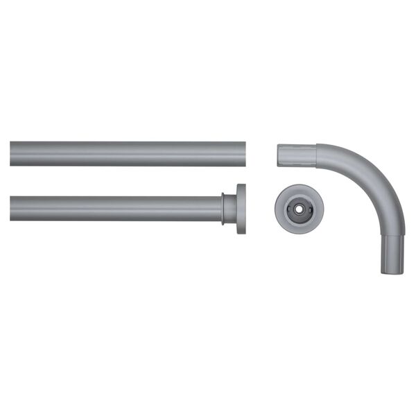 Sealskin Rohov&aacute; tyč na sprchov&yacute; z&aacute;věs 90 x 90 cm matně &scaron;ed&aacute;