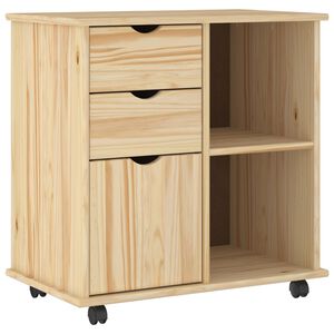 vidaXL Kolejov&aacute; skř&iacute;ň 63,5 x 39 x 65,5 cm Masivn&iacute; borovicov&eacute; dřevo