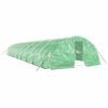 vidaXL Sklen&iacute;k s ocelov&yacute;m r&aacute;mem zelen&yacute; 90 m&sup2; 18 x 5 x 2,3 m