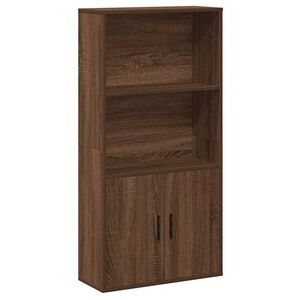 vidaXL Knihovna hněd&yacute; dub 60x24x120 cm kompozitn&iacute; dřevo