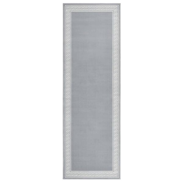 vidaXL Běhoun BCF &scaron;ed&yacute; se vzorem 80 x 250 cm