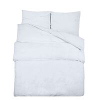 vidaXL Sada ložního prádla bílá 135 x 200 cm bavlna