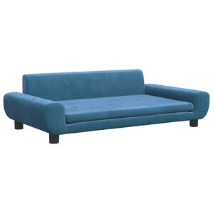 vidaXL Pel&iacute;&scaron;ek pro psy modr&yacute; 100 x 54 x 33 cm samet