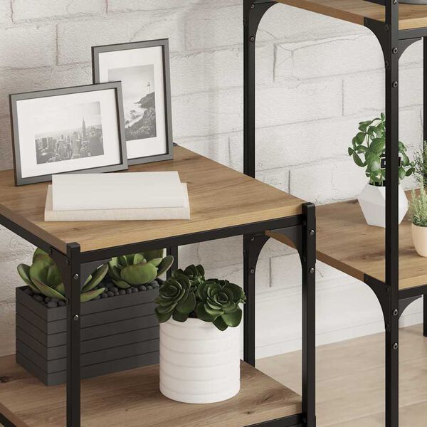 vidaXL Police na knihy 4 pcs Hněd&aacute; 40 x 40 x 1,5 cm kompozitn&iacute; dřevo