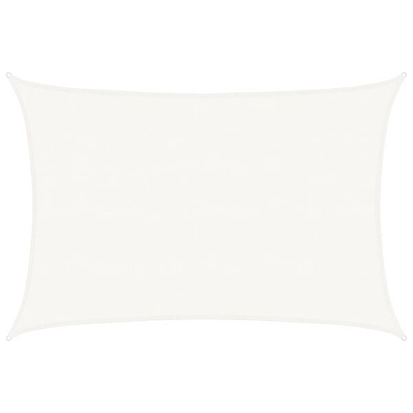 vidaXL Plachta proti slunci 160 g/m&sup2; b&iacute;l&aacute; 5 x 6 m HDPE