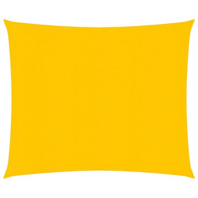 vidaXL Stínící plachta 160 g/m² žlutá 3,6 x 3,6 m HDPE