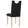 vidaXL J&iacute;deln&iacute; židle 4 ks čern&eacute; textil