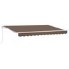 vidaXL Stahovac&iacute; mark&yacute;za Taupe 600 &times; 350 cm Polyester a hlin&iacute;k