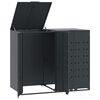 vidaXL Box na 2 popelnice antracitov&yacute; 138 x 79 x 117 cm ocel
