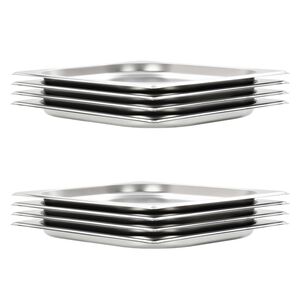 vidaXL Gastron&aacute;doby 8 ks GN 1/2 20 mm nerezov&aacute; ocel