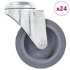 vidaXL 24 ks otočn&aacute; kolečka s otvorem pro &scaron;roub 75 mm