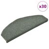 vidaXL Schodov&eacute; rohože 30 ks 65 x 24 x 4 cm tmavě zelen&eacute;, půlkulat&eacute;, velk&eacute;