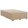 vidaXL Box spring postel s matrac&iacute; cappuccino 120x200 cm uměl&aacute; kůže