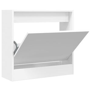 vidaXL Botn&iacute;k b&iacute;l&yacute; 60 x 21 x 57 cm kompozitn&iacute; dřevo
