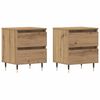 vidaXL Nočn&iacute; skř&iacute;ňka se z&aacute;suvkou 2 pcs Artisanov&yacute; dub 40 x 35 x 50 cm
