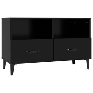 vidaXL TV skř&iacute;ňka čern&aacute; 80 x 36 x 50 cm kompozitn&iacute; dřevo