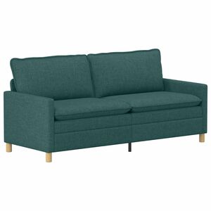 vidaXL Pohovka Tmavě zelen&aacute; Textil