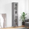 vidaXL Skř&iacute;ň highboard &scaron;ed&aacute; sonoma 34,5 x 34 x 180 cm kompozitn&iacute; dřevo