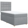vidaXL Box spring postel s matrac&iacute; světle &scaron;ed&yacute; 100 x 200 cm textil