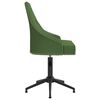 vidaXL Otočn&eacute; j&iacute;deln&iacute; židle 4 ks tmavě zelen&eacute; samet