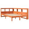 vidaXL Postel s knihovnou bez matrace 135 x 190 cm masivn&iacute; borovice