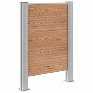 vidaXL Plot pro popelnice Hněd&aacute; 85 x 12 x 115 cm Hlin&iacute;k a WPC