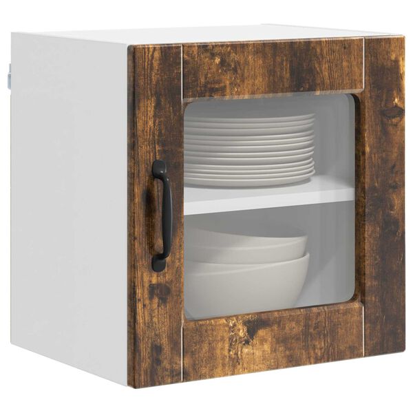 vidaXL Kuchyňsk&aacute; skř&iacute;ň s polic&iacute; 2 pcs Kouřov&yacute; dub 40 x 31 x 40 cm