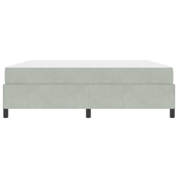 vidaXL R&aacute;m postele s matrac&iacute; Světle &scaron;ed&aacute; 180 x 200 cm textil