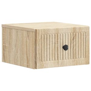 vidaXL N&aacute;stěnn&yacute; nočn&iacute; stolek Dub sonoma 33 x 34,5 x 20 cm
