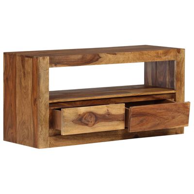 vidaXL TV stolek z masivního sheeshamového dřeva 80 x 30 x 40 cm