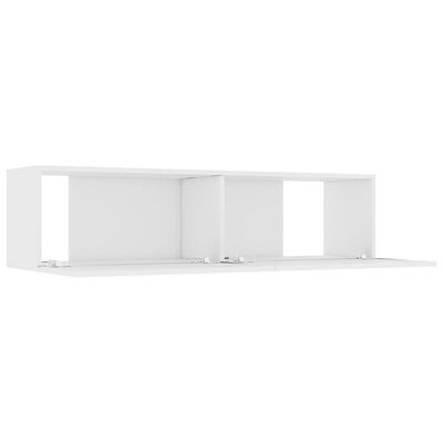 vidaXL TV stolek bílý 120 x 30 x 30 cm dřevotříska