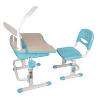 Vipack Nastavitelný dětský stůl Comfortline 301 s židlí světle modrý