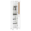 vidaXL Skř&iacute;ň highboard b&iacute;l&aacute; s vysok&yacute;m leskem 34,5x34x180 cm kompozit