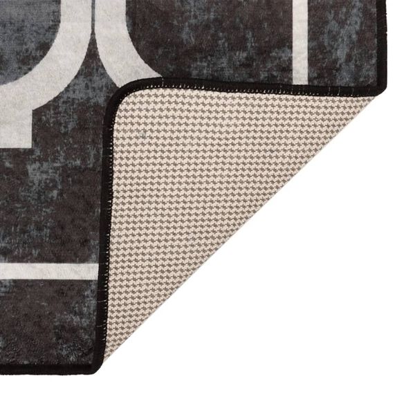 vidaXL Koberec prateln&yacute; čern&yacute; a b&iacute;l&yacute; 120 x 180 cm