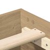 vidaXL R&aacute;m postele bez matrace Artisan Dub Dřevěn&eacute; konstrukce