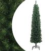 vidaXL &Uacute;zk&yacute; uměl&yacute; v&aacute;nočn&iacute; stromek se stojanem zelen&yacute; 210 cm PVC