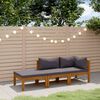 vidaXL 3dílná zahradní sedací souprava s poduškami masivní akácie
