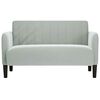 vidaXL Loveseat Sofa světle &scaron;ed&aacute; 109 cm samet