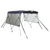 vidaXL Bimini stř&iacute;&scaron;ka se 3 oblouky a bočnicemi 183x(137&ndash;152)x137 cm