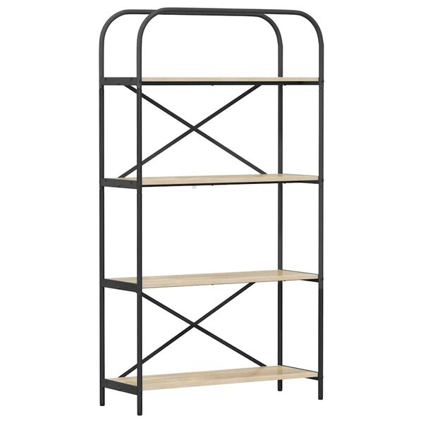 vidaXL Knihovna Sonoma dub 80 x 30 x 146 cm Kompozitn&iacute; dřevo